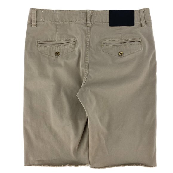 HUDSON Chino Khaki Raw Hem Shorts - Picture 2 of 9